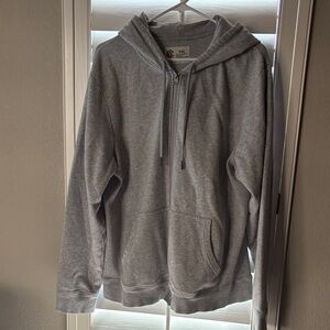 Champion Gray Zip-Up Hoodie Sweater